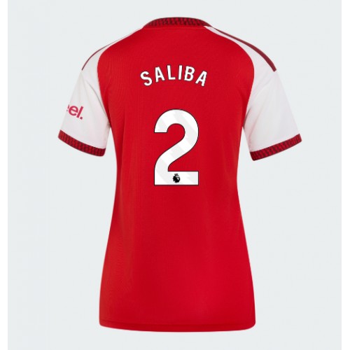 Fotbalové Dres Arsenal William Saliba #2 Dámské Domácí 2026-27 Krátký Rukáv